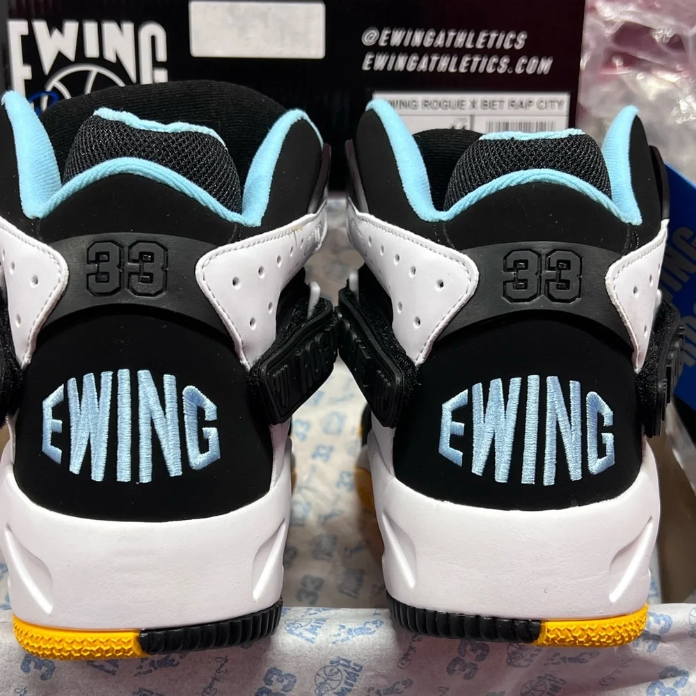 EWING ROGUE X BET RAP CITY COLLABORATION SNEAKERS RARE COLORWAY MENS PATRICK NBA - Picture 13 of 16
